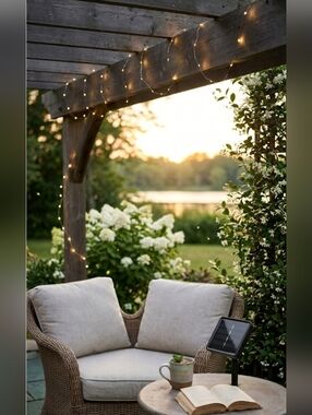 Fusion 2 Pack Solar String Light 100 LED's- Warm White, 45216
